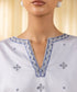 Women's Unstitched Fine Cotton Satin Embroidered Grey 3 Piece Suit
